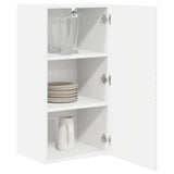 Kitchen Wall Cabinet White 40 x 31 x 80 cm Engineered Wood - Side View