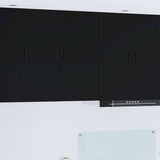 Kitchen Wall Cabinet Black 40 x 31 x 80 cm Engineered Wood