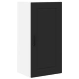 Kitchen Wall Cabinet Black 40 x 31 x 80 cm Engineered Wood - Front View