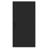Kitchen Wall Cabinet Black 40 x 31 x 80 cm Engineered Wood - Rear View