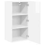 Wall Cabinet PORTO High Gloss White 40 x 31 x 80 cm - 45-Degree Angle