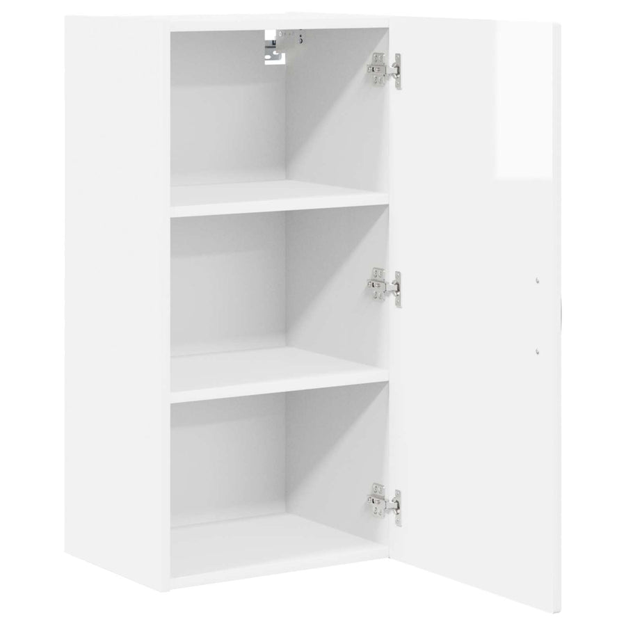 Wall Cabinet PORTO High Gloss White 40 x 31 x 80 cm