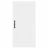 Kitchen Wall Cabinet with Door High Gloss White 40 x 31 x 80 cm - Rear View
