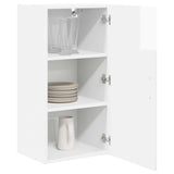 Wall Cabinet PORTO High Gloss White 40 x 31 x 80 cm - Side View