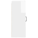 Wall Cabinet PORTO High Gloss White 40 x 31 x 80 cm - Close-Up Angle