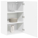 Kitchen Wall Cabinet White 50 x 31 x 80 cm Engineered Wood - Side View