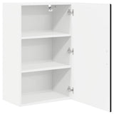 Wall Cabinet PORTO Black 50 x 31 x 80 cm Engineered Wood