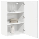 Kitchen Wall Cabinet Black 50 x 31 x 80 cm Engineered Wood - Side View