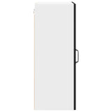 Kitchen Wall Cabinet Black 50 x 31 x 80 cm Engineered Wood - Close-Up Angle