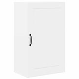 Kitchen Wall Cabinet with Door High Gloss White 50 x 31 x 80 cm - Front View