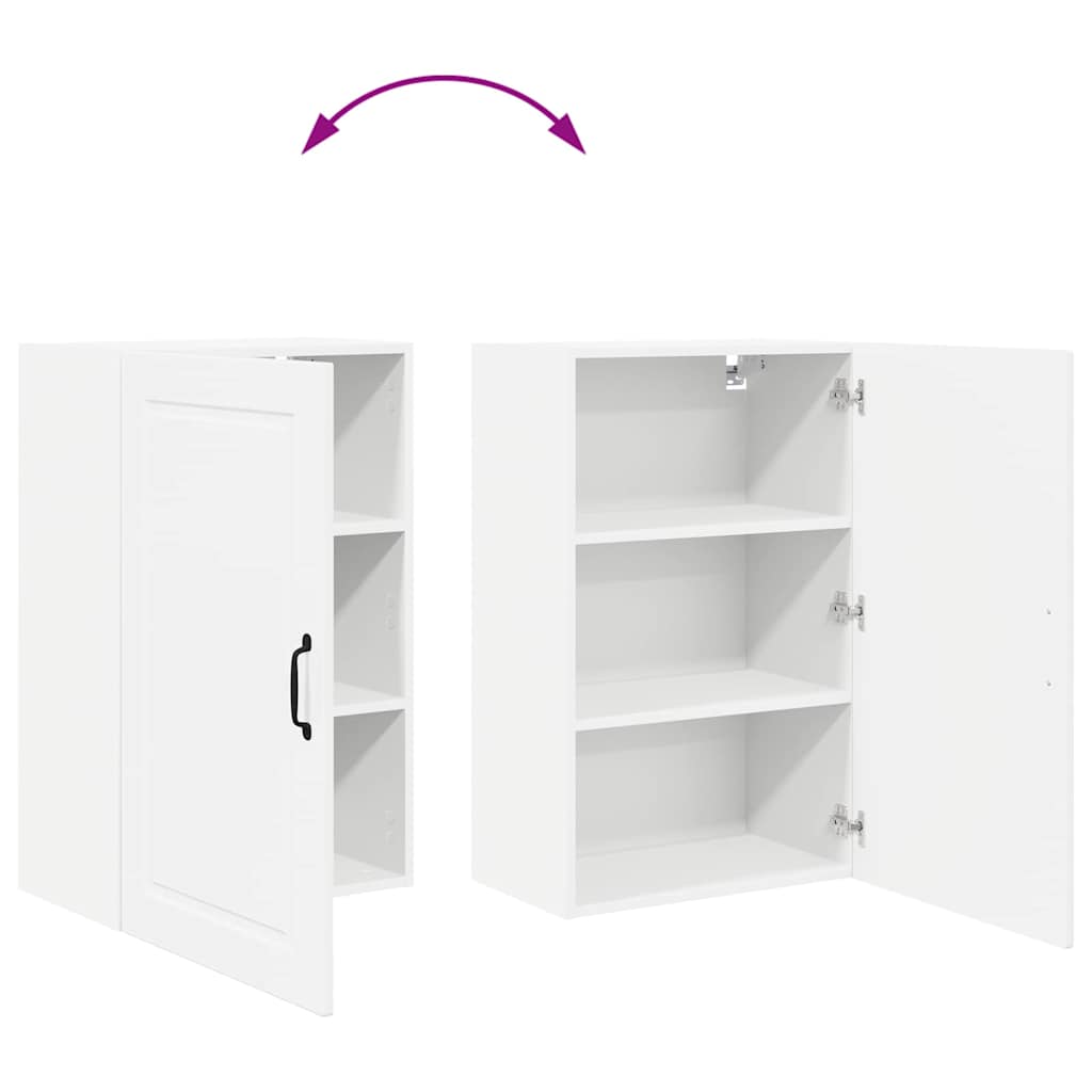 Kitchen Wall Cabinet with Door High Gloss White 50 x 31 x 80 cm