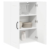 Kitchen Wall Cabinet White 60 x 31 x 80 cm Engineered Wood - Side View