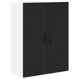 Kitchen Wall Cabinet Black 60 x 31 x 80 cm Engineered Wood - Front View