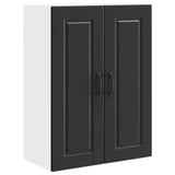 Wall Cabinet PORTO Black 60 x 31 x 80 cm Engineered Wood - Front View