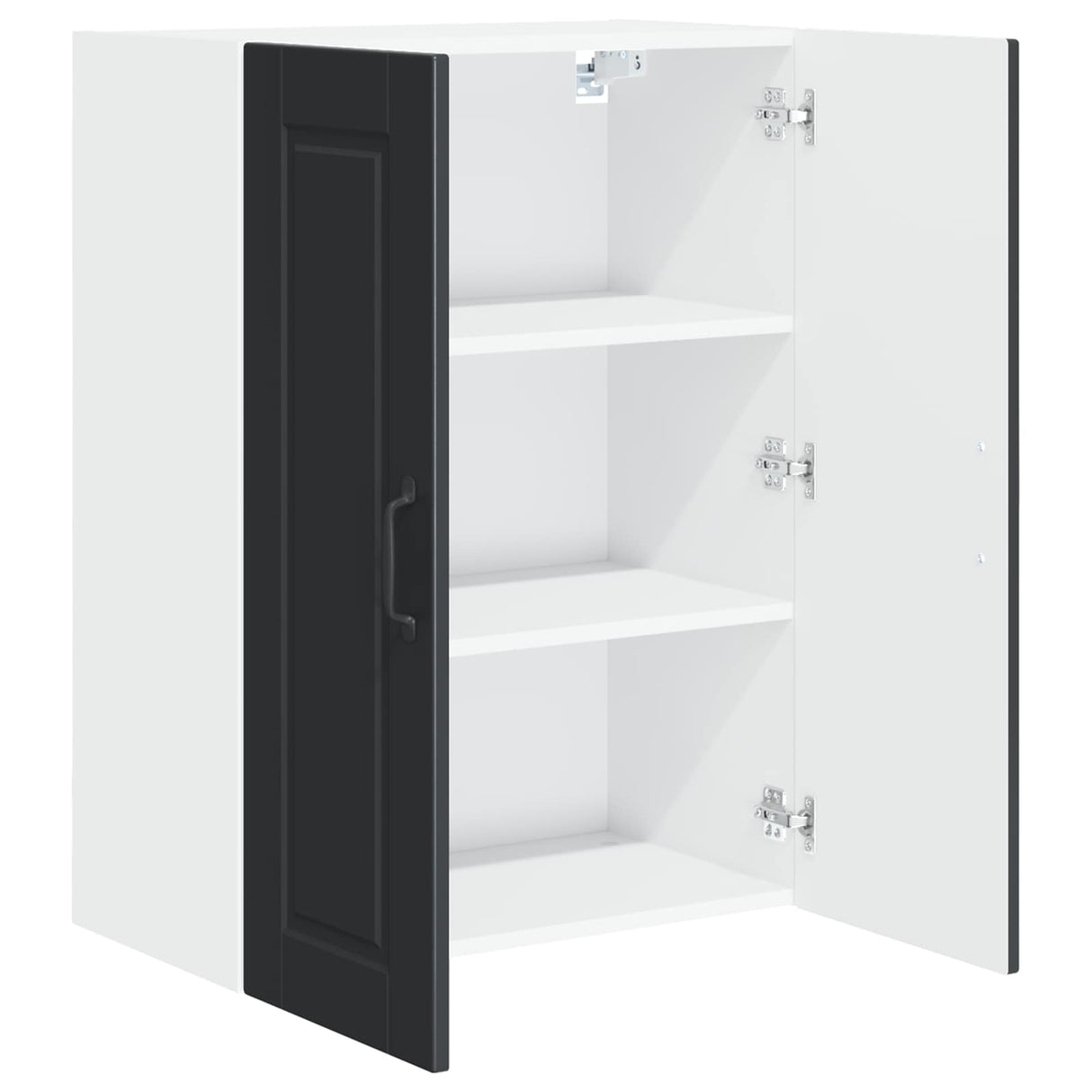 Wall Cabinet PORTO Black 60 x 31 x 80 cm Engineered Wood