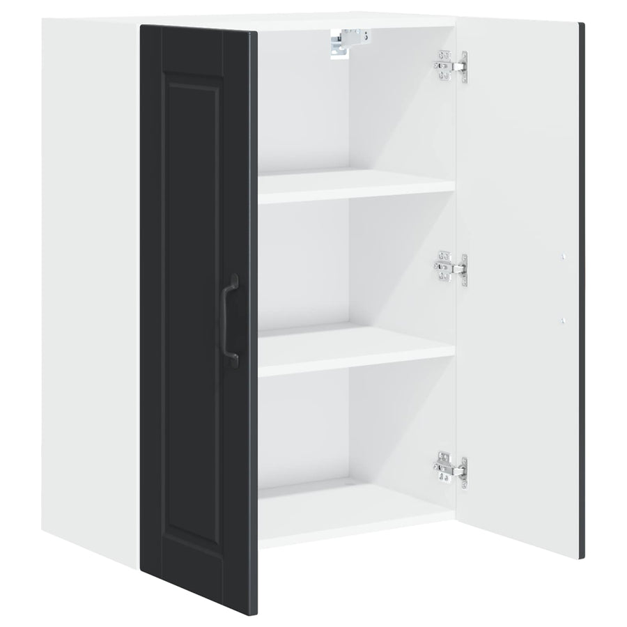 Wall Cabinet PORTO Black 60 x 31 x 80 cm Engineered Wood