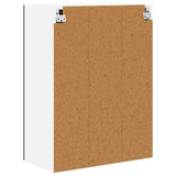 Wall Cabinet PORTO Black 60 x 31 x 80 cm Engineered Wood - Low Angle