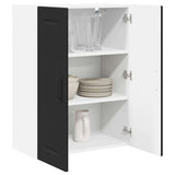 Kitchen Wall Cabinet Black 60 x 31 x 80 cm Engineered Wood - Side View