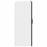 Wall Cabinet PORTO Black 60 x 31 x 80 cm Engineered Wood - Close-Up Angle