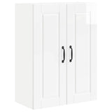 Wall Cabinet PORTO High Gloss White 60 x 31 x 80 cm - Front View