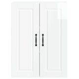 Wall Cabinet PORTO High Gloss White 60 x 31 x 80 cm - Rear View
