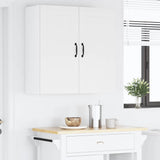 Kitchen Wall Cabinet White 80 x 31 x 80 cm Engineered Wood - Top-Down View