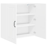Wall Cabinet PORTO White 80 x 31 x 80 cm Engineered Wood - 45-Degree Angle