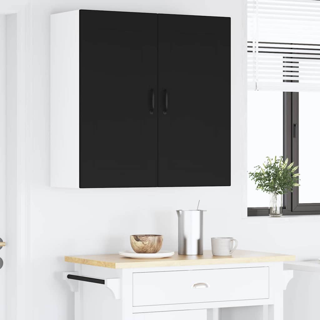 Kitchen Wall Cabinet Black 80 x 31 x 80 cm Engineered Wood
