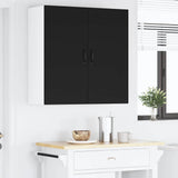 Kitchen Wall Cabinet Black 80 x 31 x 80 cm Engineered Wood - Top-Down View