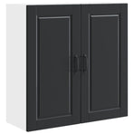 Wall Cabinet PORTO Black 80 x 31 x 80 cm Engineered Wood