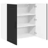 Kitchen Wall Cabinet Black 80 x 31 x 80 cm Engineered Wood - 45-Degree Angle