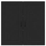 Kitchen Wall Cabinet Black 80 x 31 x 80 cm Engineered Wood - Rear View