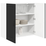 Kitchen Wall Cabinet Black 80 x 31 x 80 cm Engineered Wood - Side View