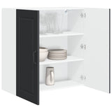 Wall Cabinet PORTO Black 80 x 31 x 80 cm Engineered Wood