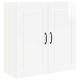 Wall Cabinet PORTO High Gloss White 80 x 31 x 80 cm - Front View