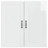 Wall Cabinet PORTO High Gloss White 80 x 31 x 80 cm - Rear View