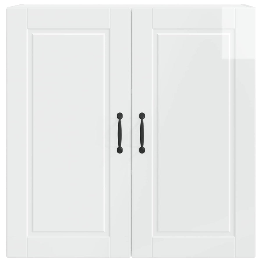 Wall Cabinet PORTO High Gloss White 80 x 31 x 80 cm