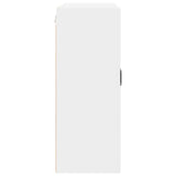 Wall Glass Cabinet PORTO White 80 x 31 x 80 cm Engineered Wood