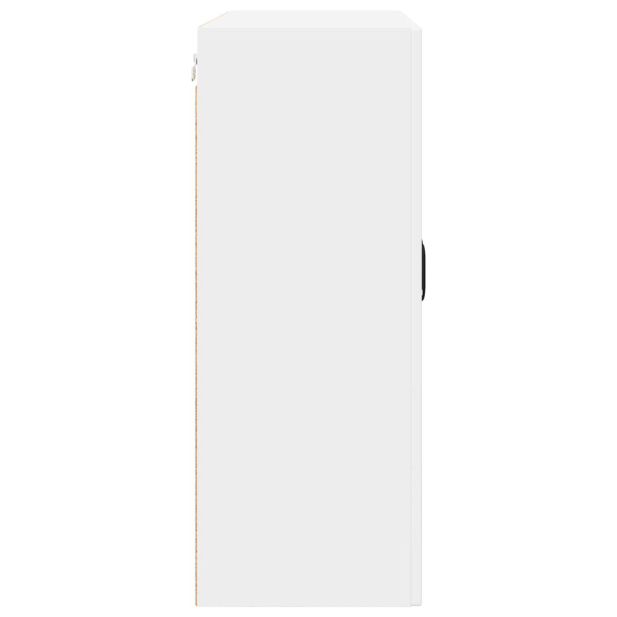 Wall Glass Cabinet PORTO White 80 x 31 x 80 cm Engineered Wood