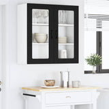 Kitchen Wall Cabinet Black 80 x 31 x 80 cm Engineered Wood - Top-Down View