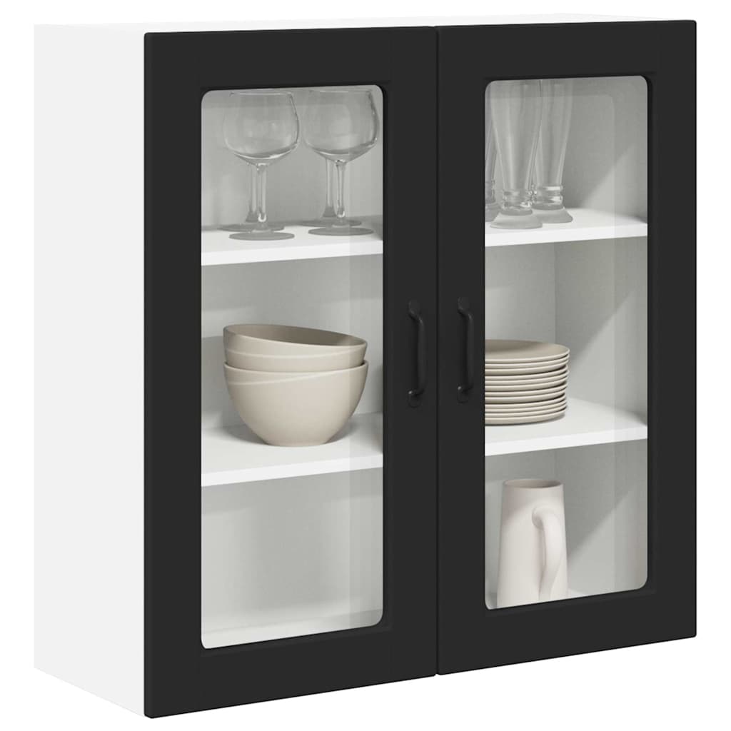 Kitchen Wall Cabinet Black 80 x 31 x 80 cm Engineered Wood