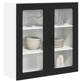 Kitchen Wall Cabinet Black 80 x 31 x 80 cm Engineered Wood - Side View