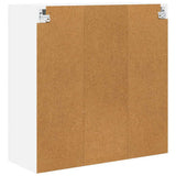 Wall Glass Cabinet PORTO High Gloss White 80 x 31 x 80 cm