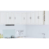 Wall Corner Cabinet PORTO White 57 x 57 x 80 cm Engineered Wood