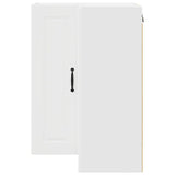 Kitchen Wall Cabinet White 57 x 57 x 80 cm Engineered Wood - Rear View