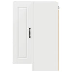Wall Corner Cabinet PORTO White 57 x 57 x 80 cm Engineered Wood