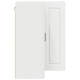 Wall Corner Cabinet PORTO White 57 x 57 x 80 cm Engineered Wood - Rear View