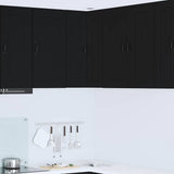 Kitchen Wall Cabinet Black 57 x 57 x 80 cm Engineered Wood