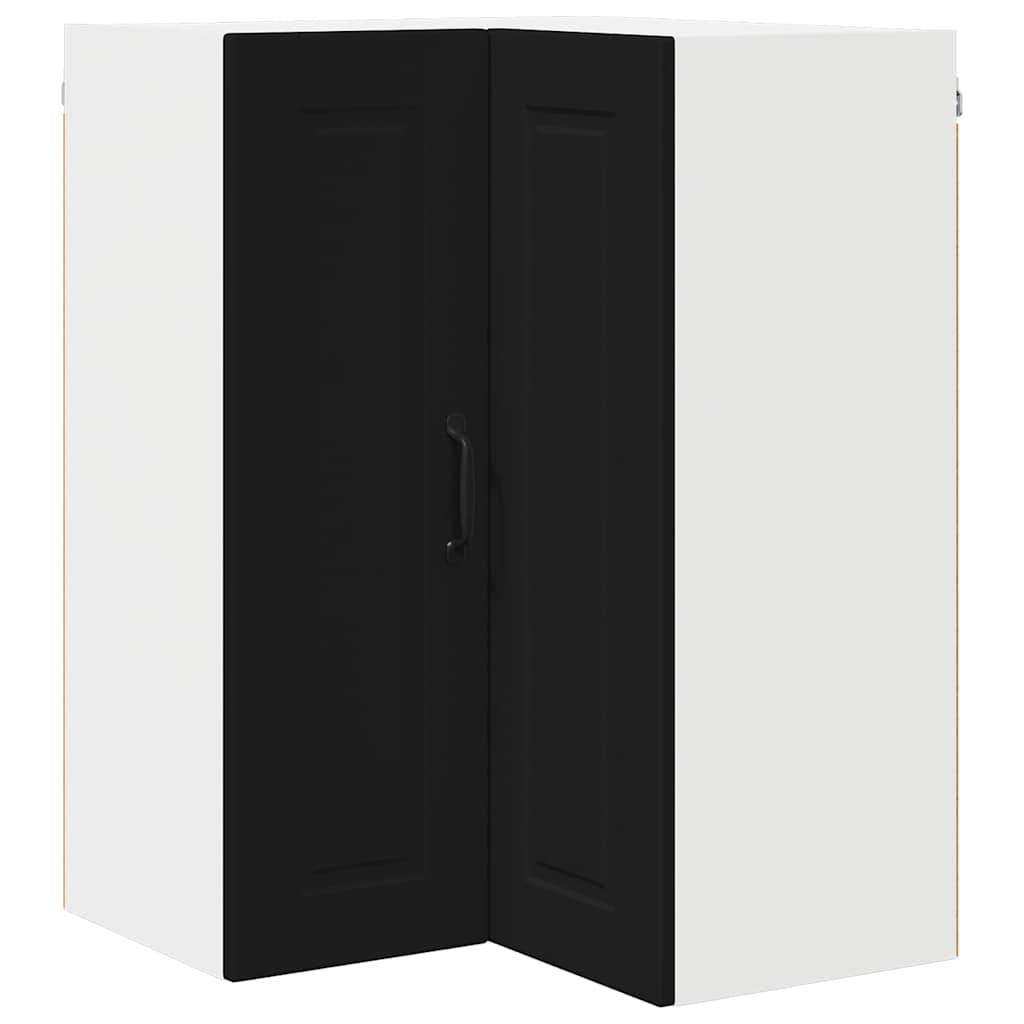 Kitchen Wall Cabinet Black 57 x 57 x 80 cm Engineered Wood