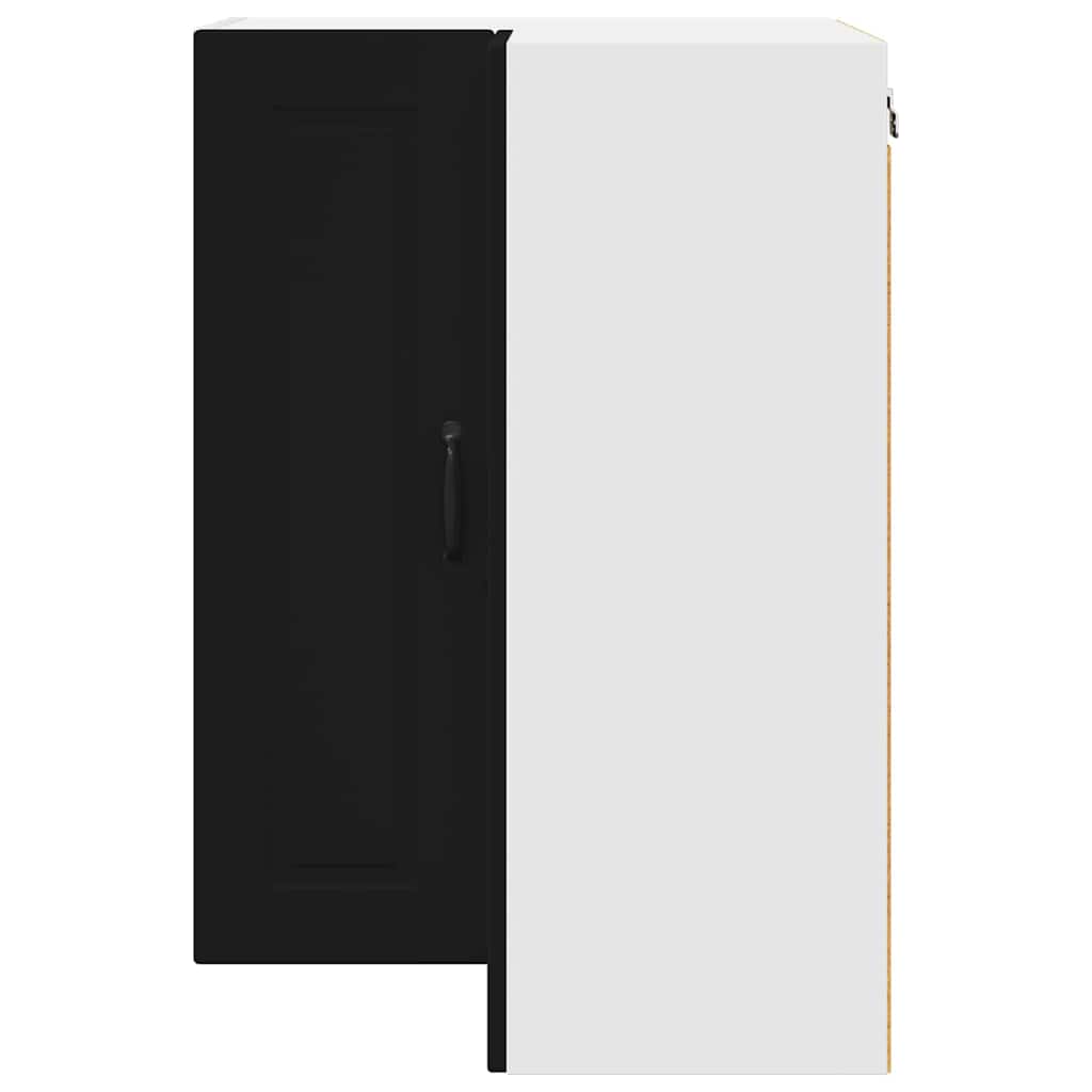 Kitchen Wall Cabinet Black 57 x 57 x 80 cm Engineered Wood